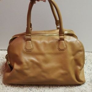 Charles Jourdan Leather Tan Handbag